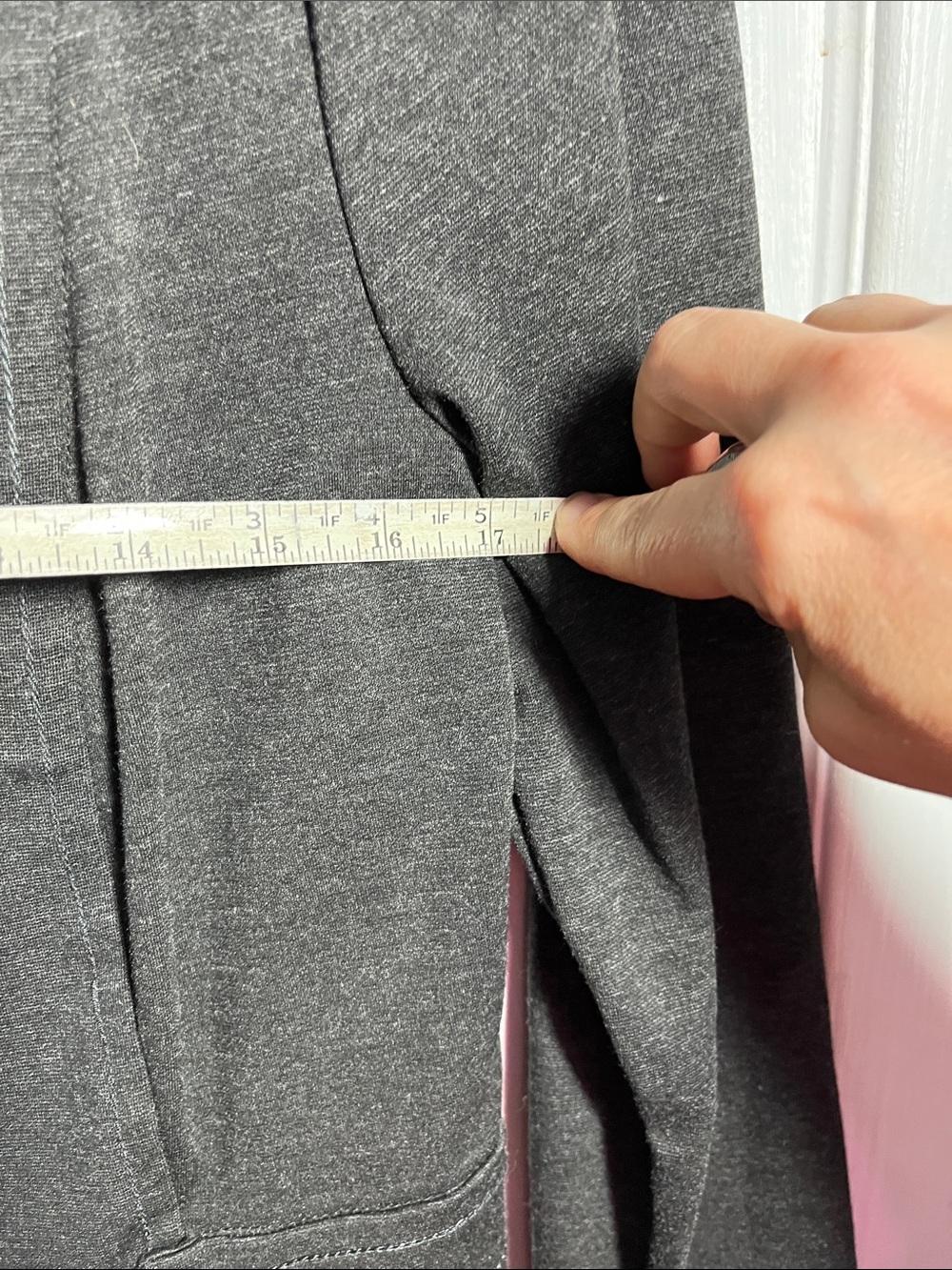 Max Studio Gray Button-Front Jacket - Picture 11 of 11